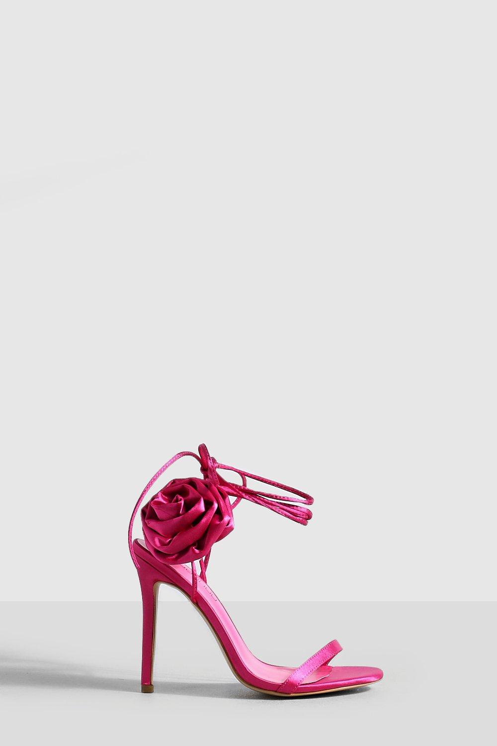 Hot pink 2024 satin heels